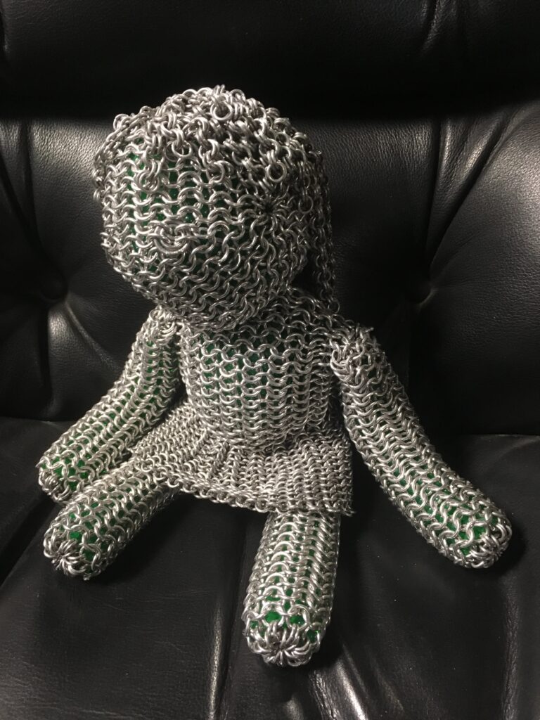 Chain Mail Doll Sitting